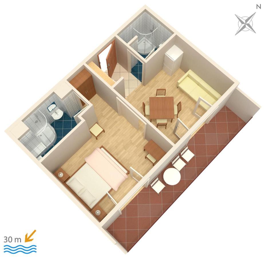 Apartments By The Sea Igrane, Makarska - 311 Luaran gambar
